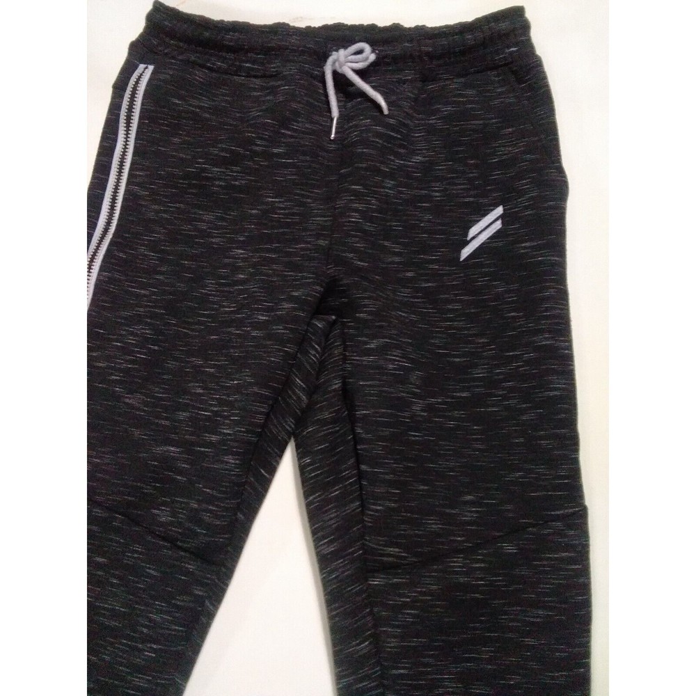 Doyoueven Essential Pants Mens Medium Dark Gray Flecked Drawstring Sweatpants